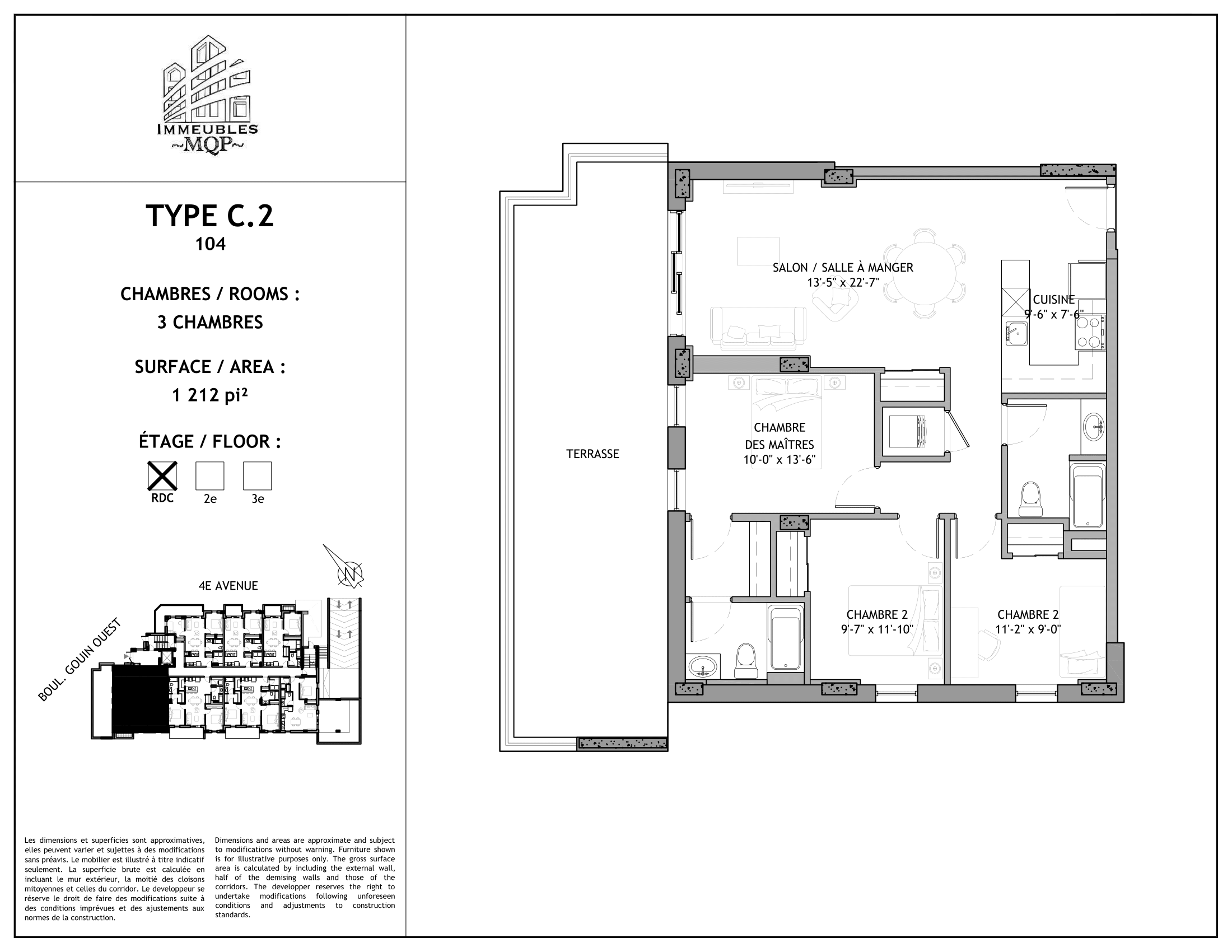 Plan de l'appartement