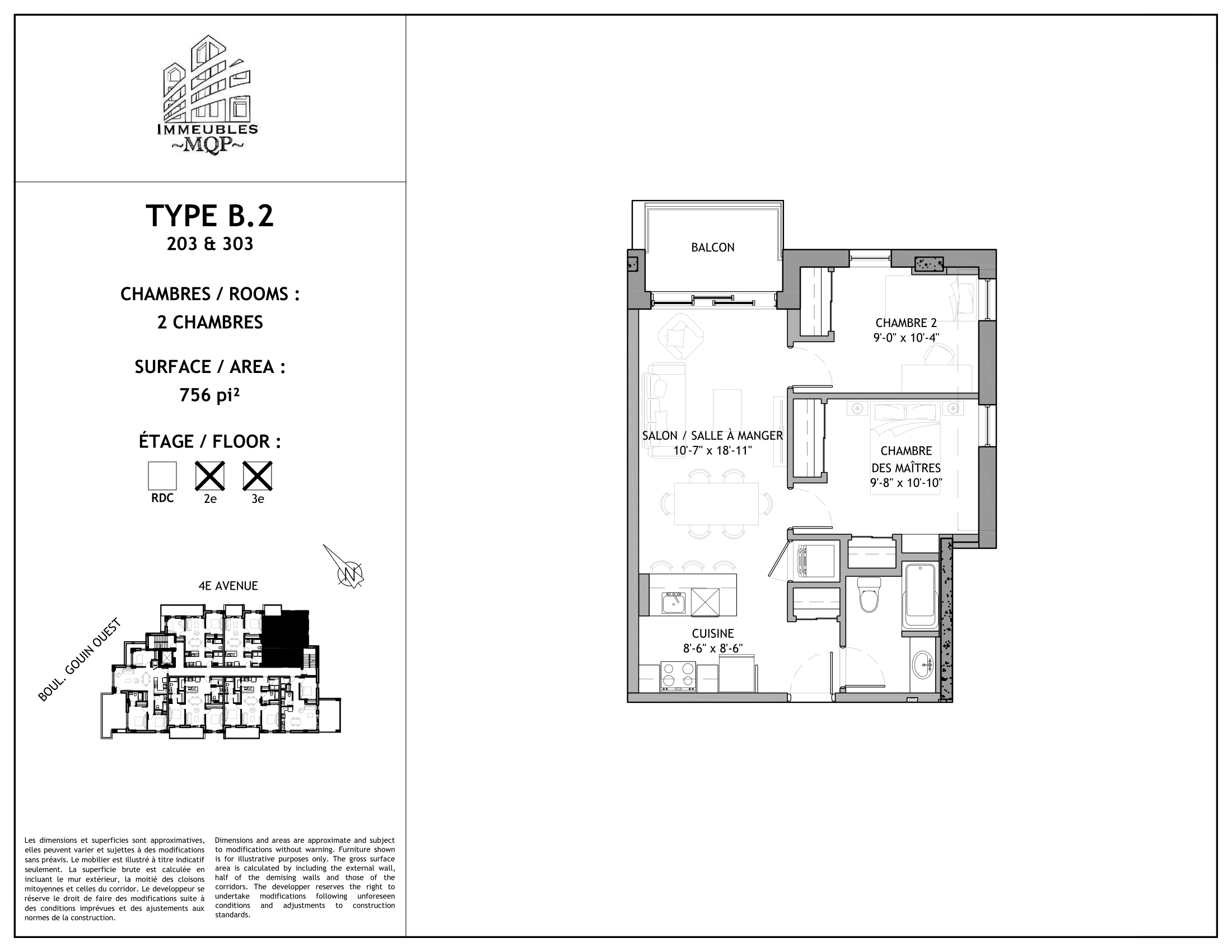Plan de l'appartement
