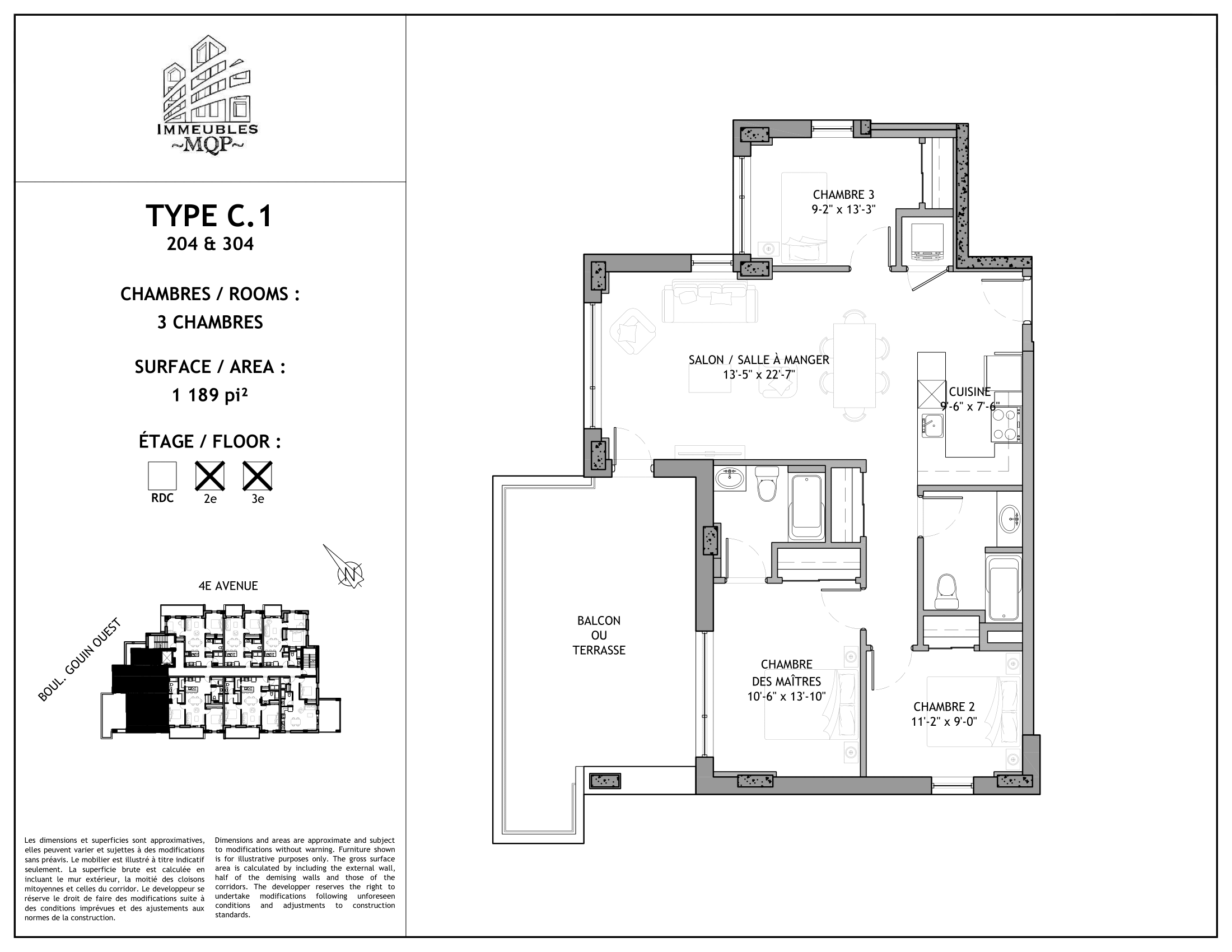 Plan de l'appartement